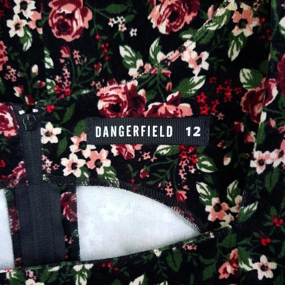 Dangerfield Floral Corduroy Dress with Pockets 12 - Picture 6 of 8